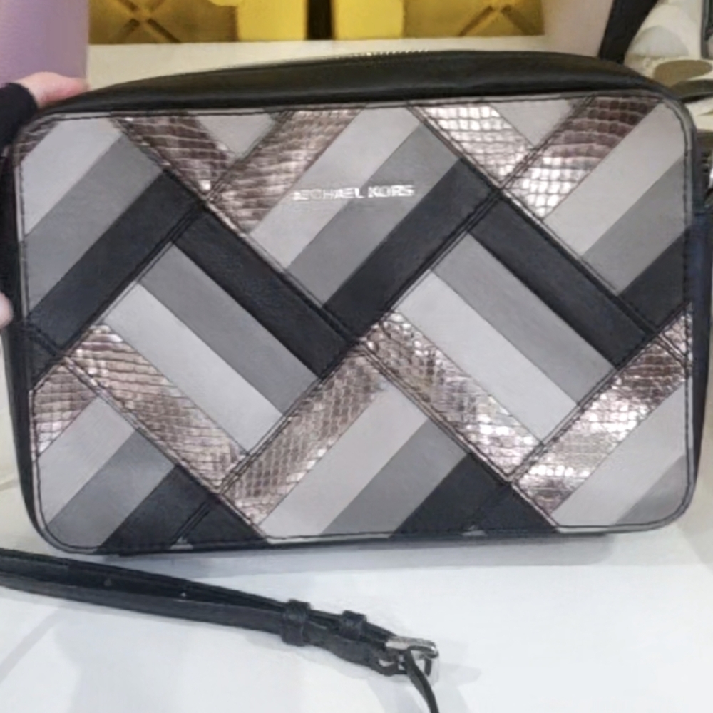 Michael Kors Marquerty patchwork East West crossbody